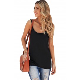 Black Knitted Tank Top